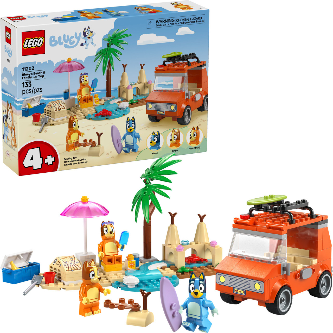 LEGO Bluey: Bluey's Beach & Family Car Trip 1