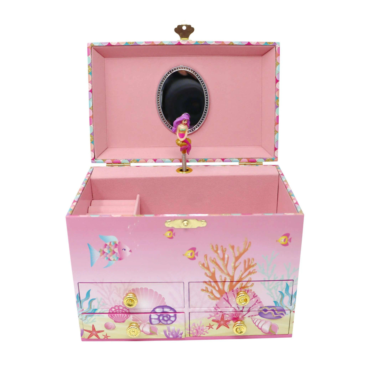 Medium Mermaid Musical Jewelry Box