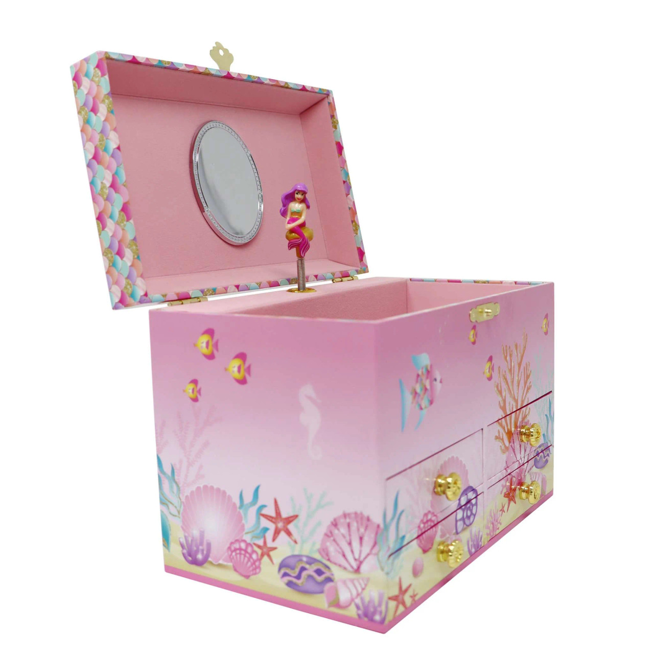 Medium Mermaid Musical Jewelry Box