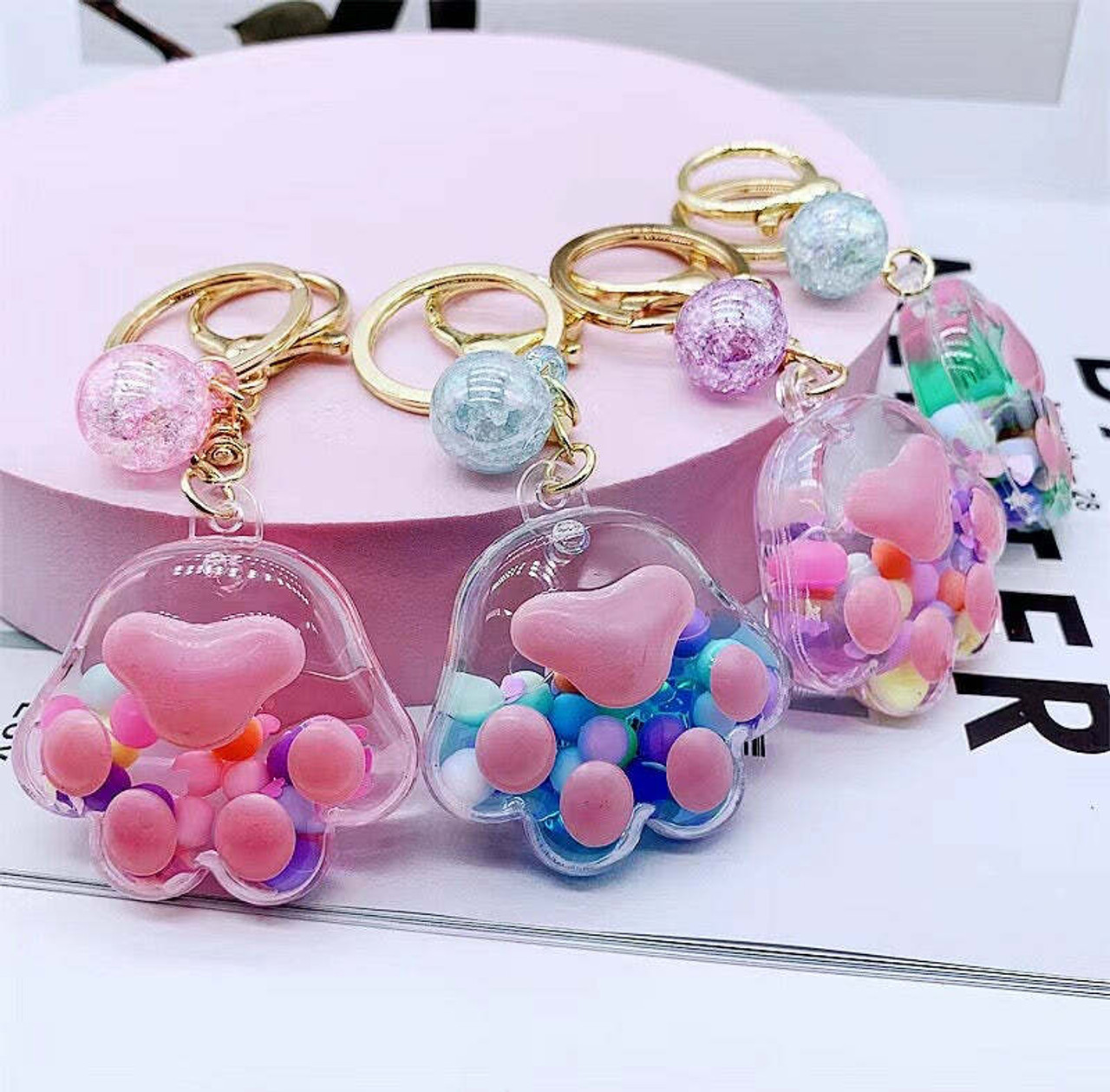 Paws Floaty Key Charm  1 Paws Floaty Key Charm  1