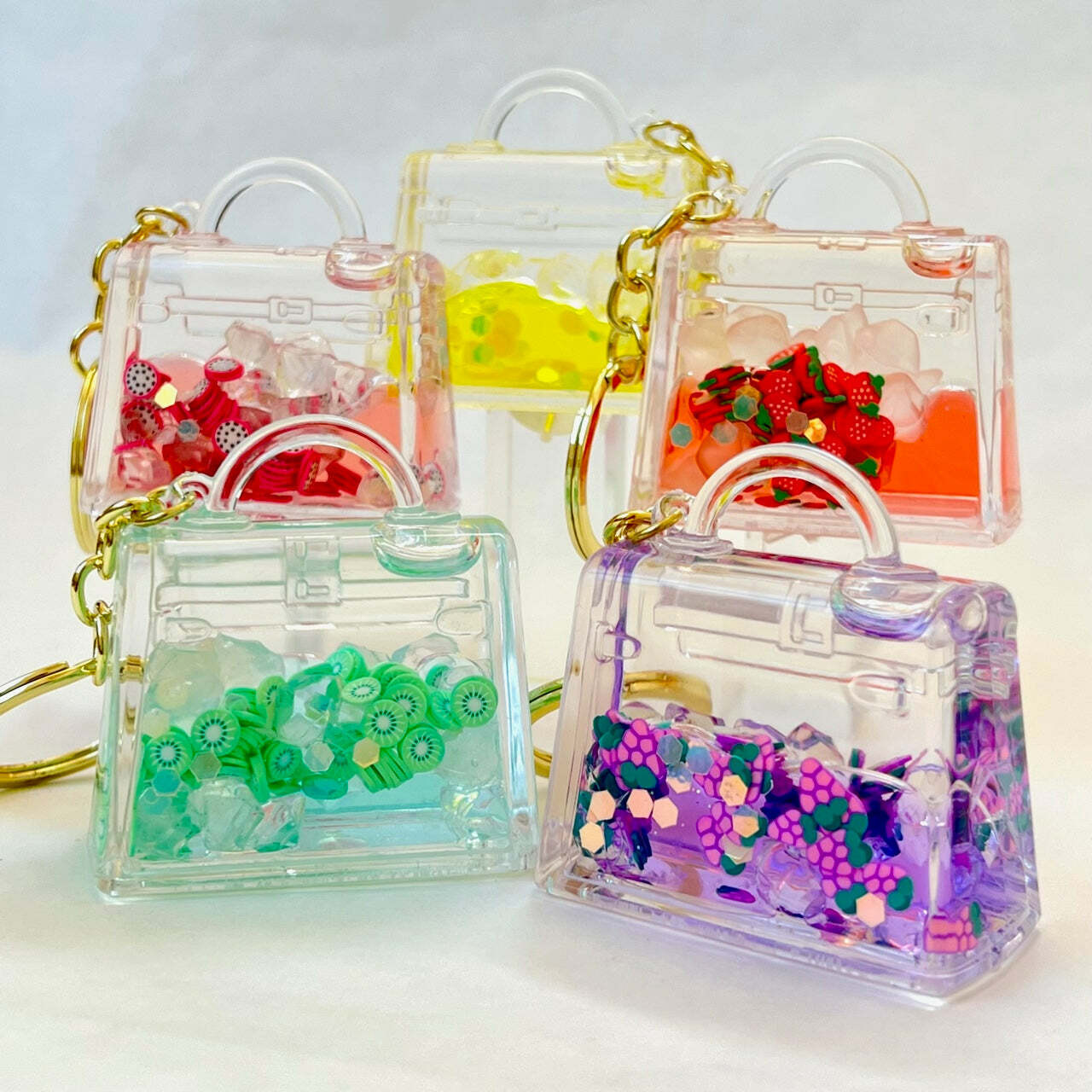 Fruit Purse Floaty Key Charm (assorted) 1 Fruit Purse Floaty Key Charm (assorted) 1
