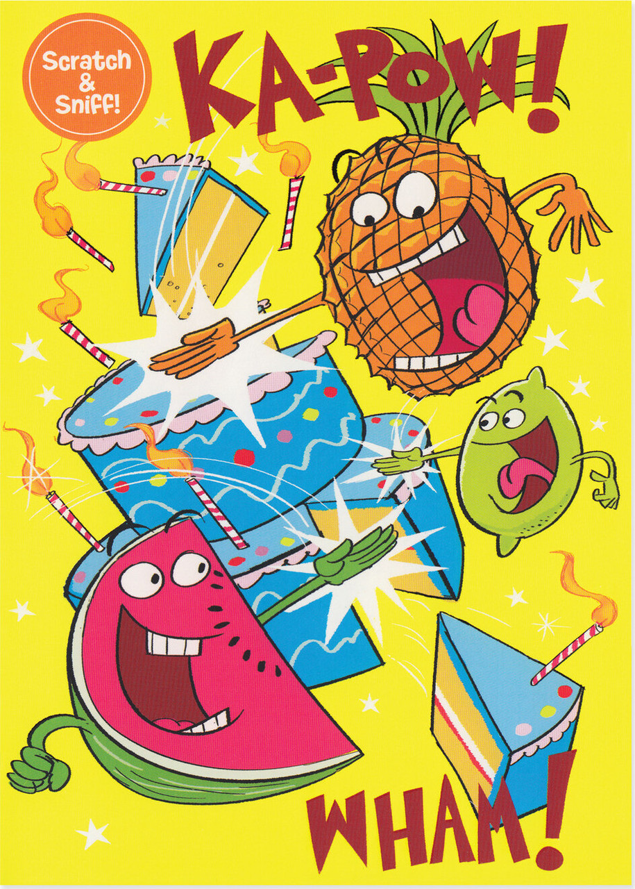 Fruit Punch Scratch N Sniff Birthday Card 1