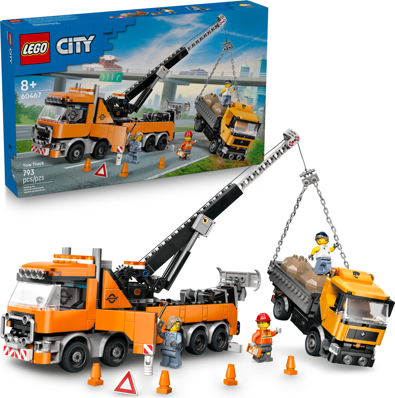 LEGO City Big Vehicles: Heavy-Duty Recovery Tow Truck with Crane 1