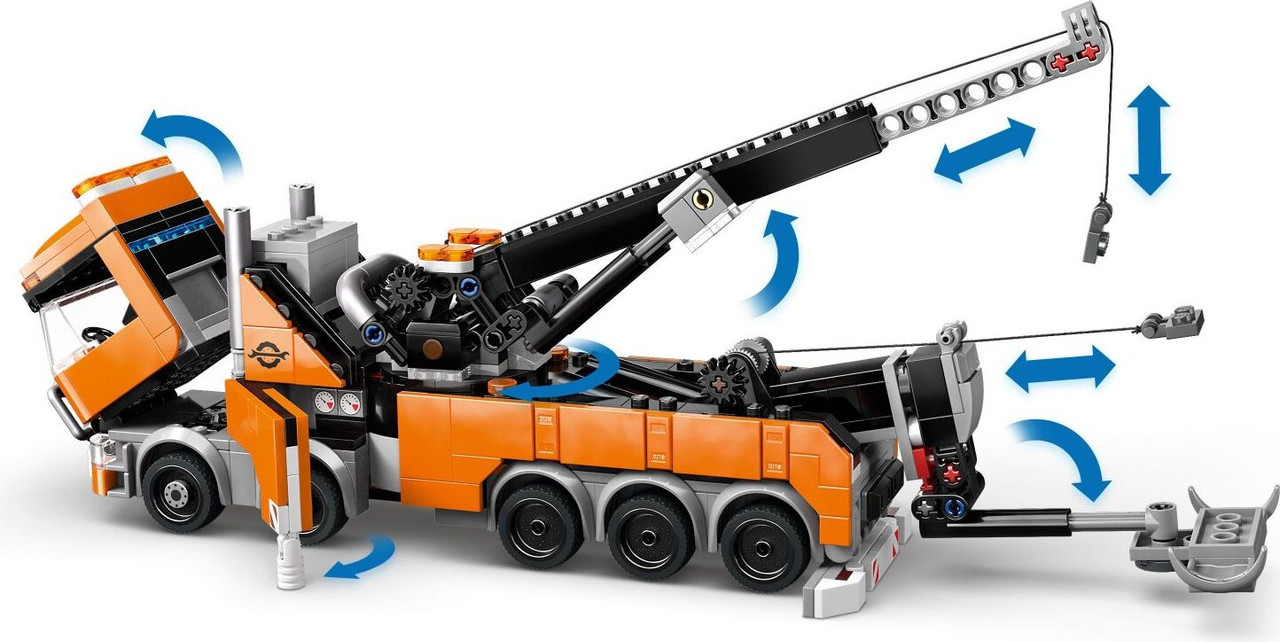 LEGO City Big Vehicles: Heavy-Duty Recovery Tow Truck with Crane 5