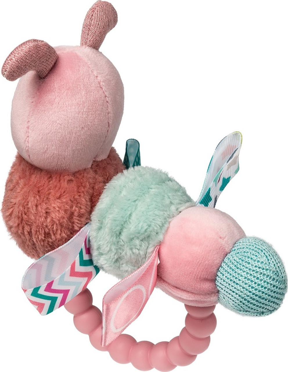 Taggies Camilla Caterpillar Teether Rattle - 6\" 4