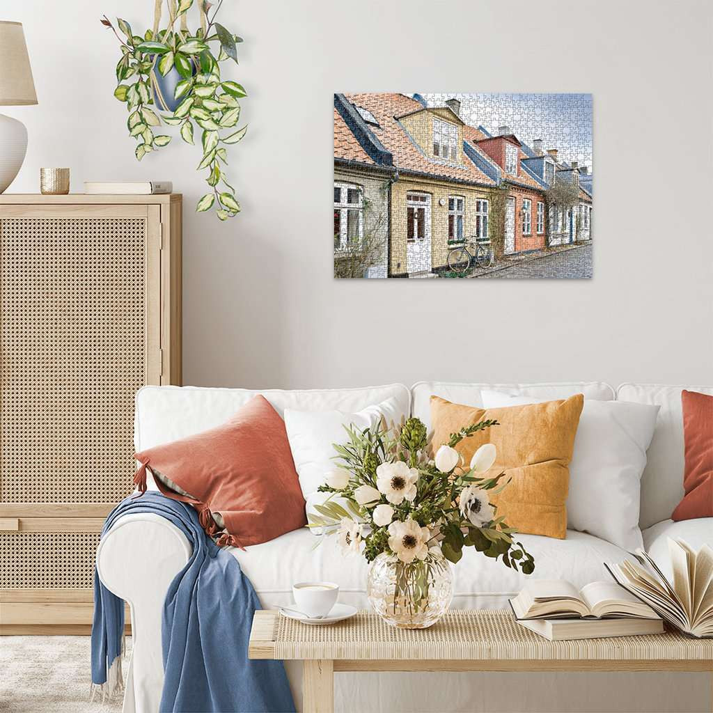 Scandinavian Places - Houses in Aarhus Denmark Puzzle (1000 pc) 4