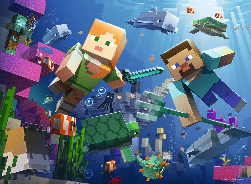 Minecraft Underwater Puzzle (200 XXL pc) 2