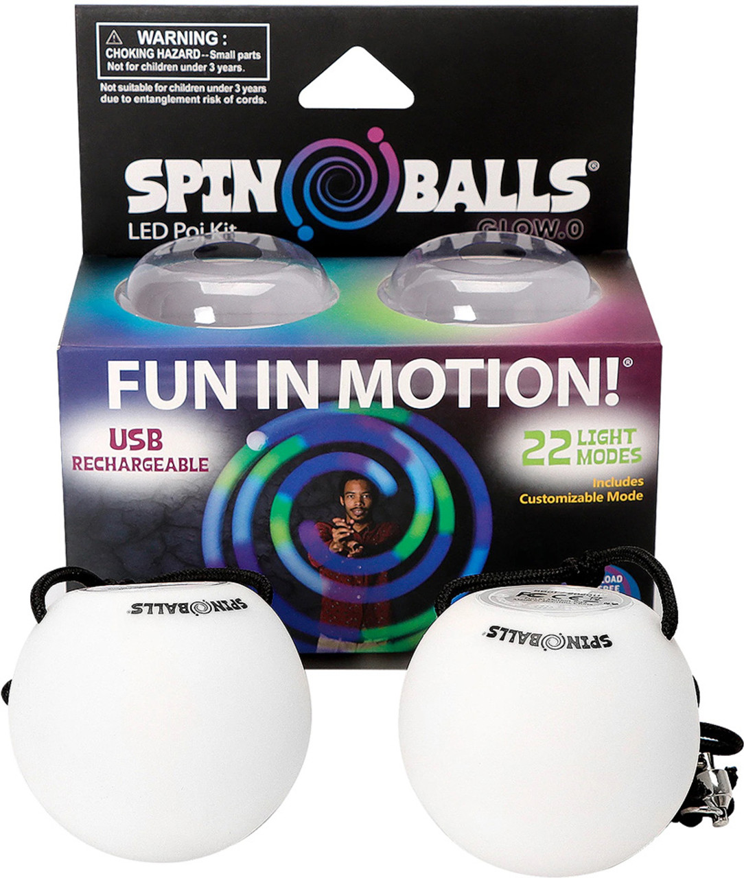 Spinballs Glow.0 LED Poi Kit 1