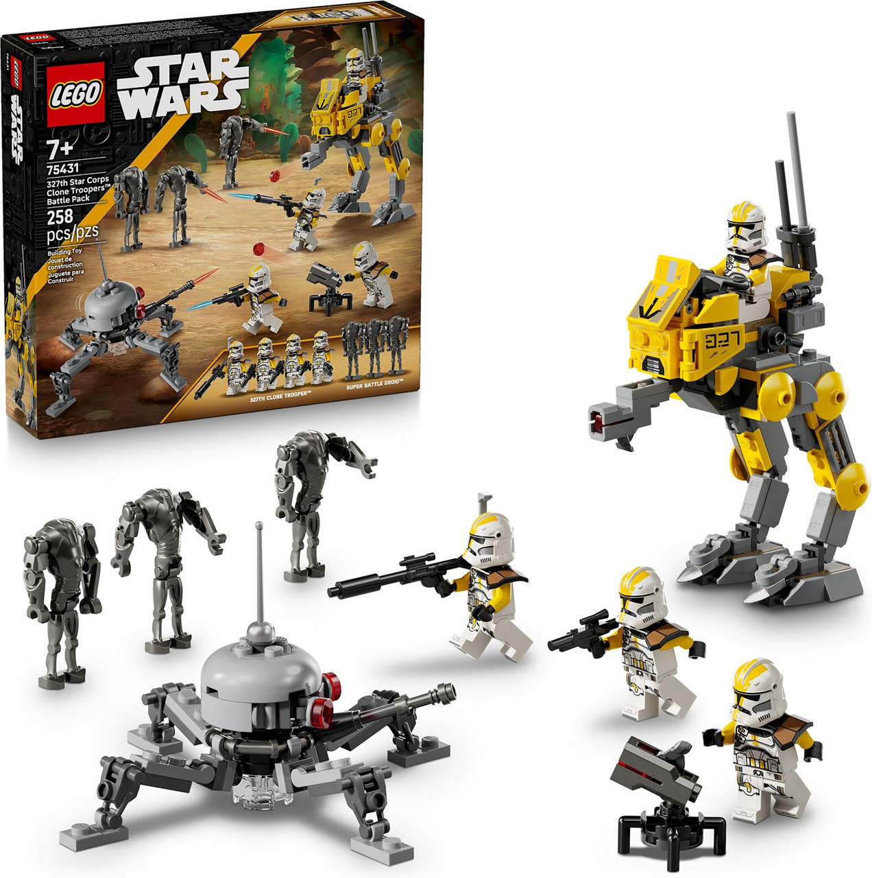 LEGO STAR WARS 327th Star Corps Clone Troopers Battle Pack 1 LEGO STAR WARS 327th Star Corps Clone Troopers Battle Pack 1