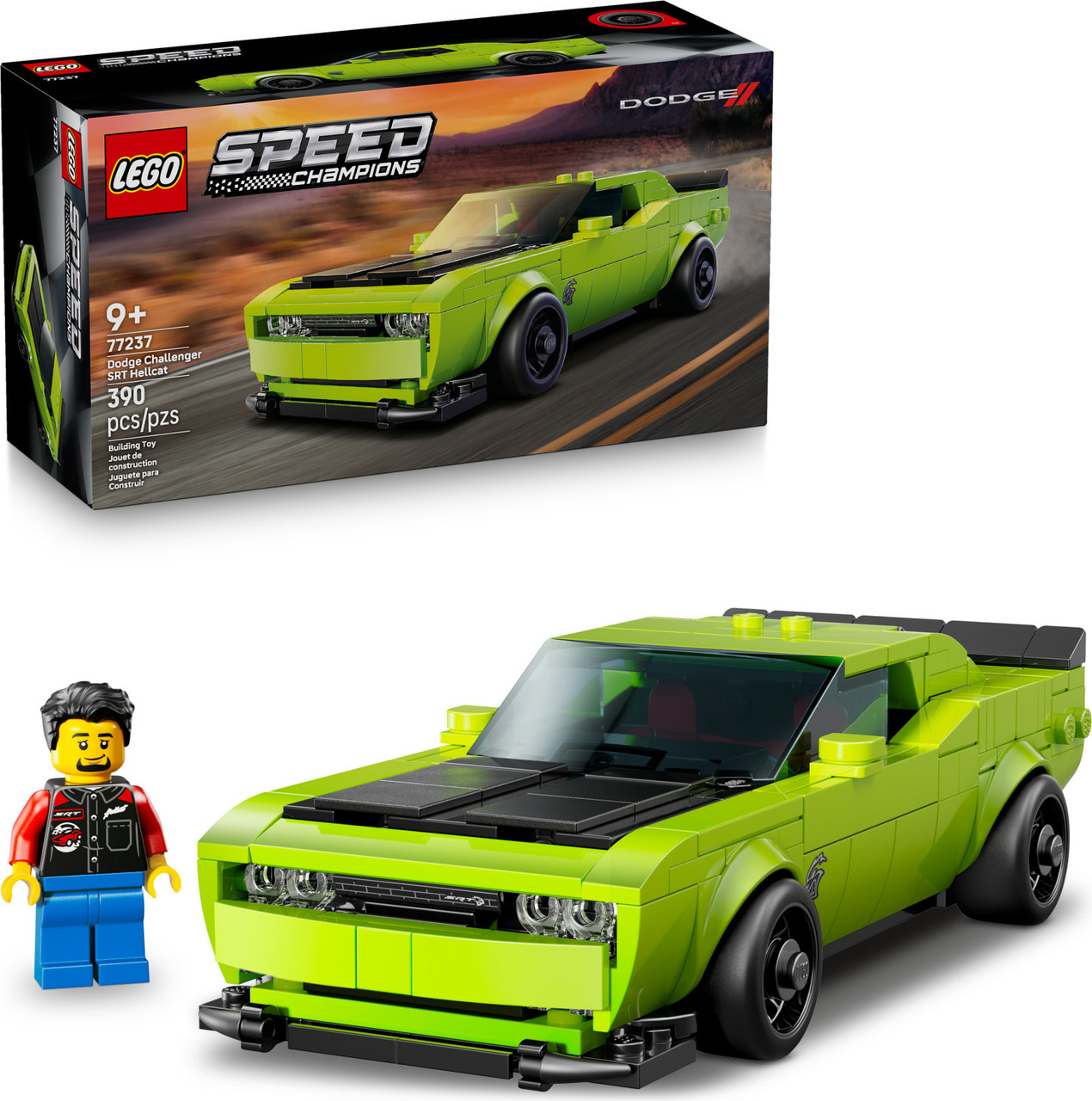 LEGO Speed Champions: Dodge Challenger SRT Hellcat Sports Car 1