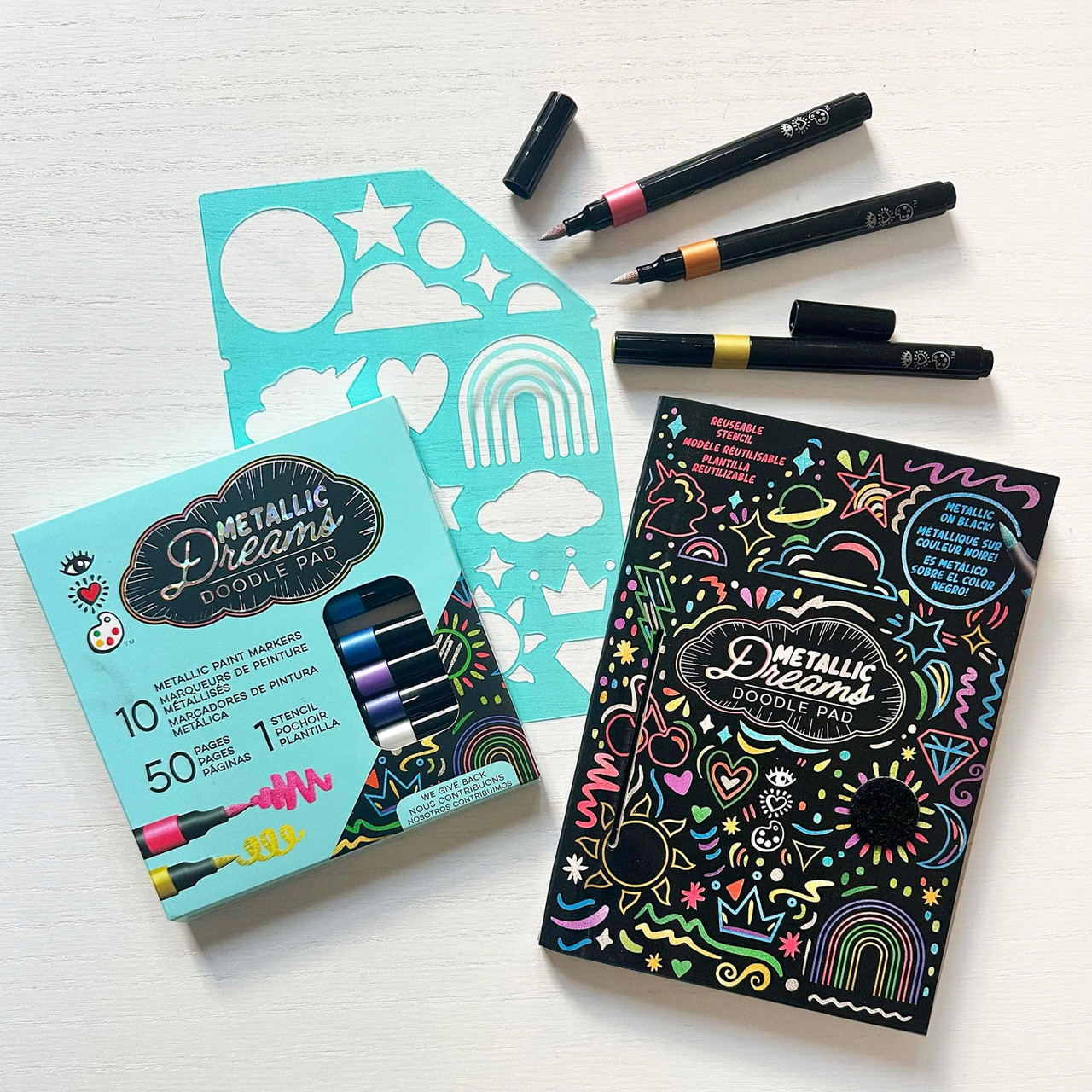 iHeartArt Metallic Dreams Doodle Pad 1