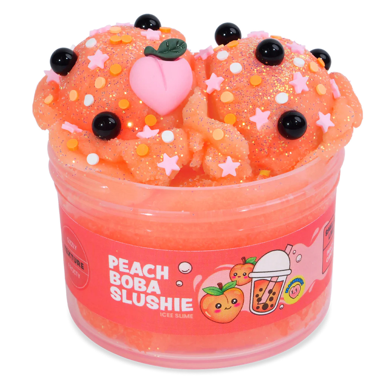 Peach Boba Slushie Slime