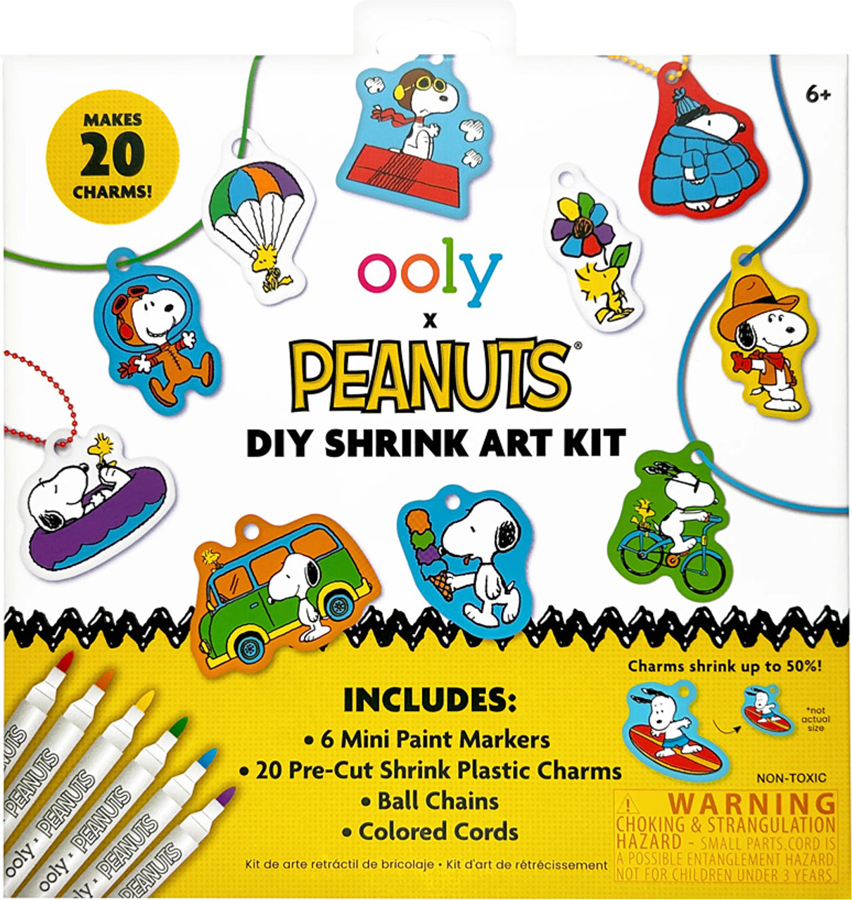 OOLY x PEANUTS DIY Shrink Art Kit 1