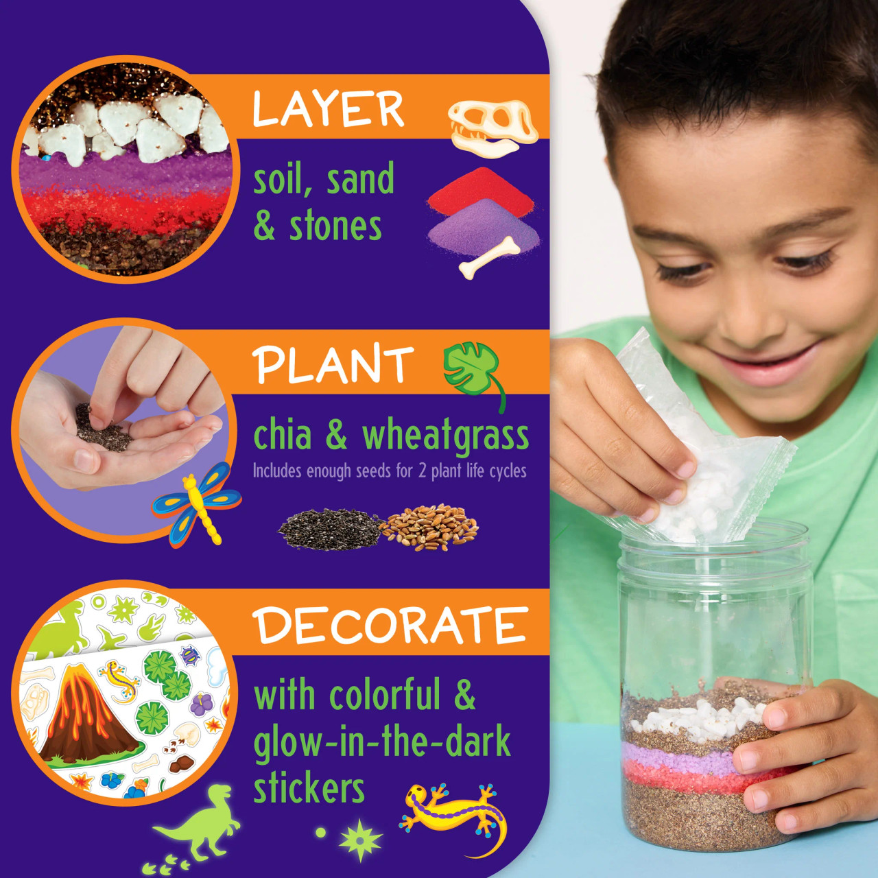 Grow And Glow Terrarium Dinosaur Grow And Glow Terrarium Dinosaur