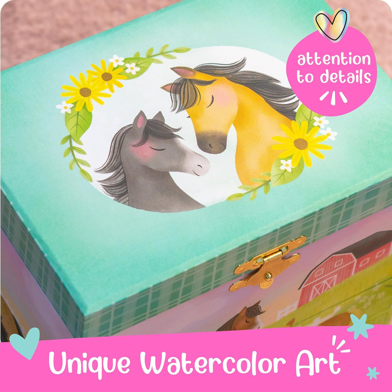 Horse Musical Jewelry Box