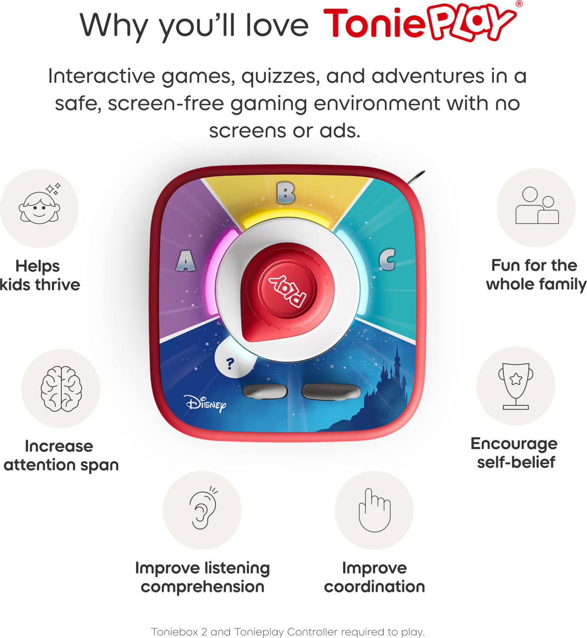 Disney Quiz Kingdom Tonieplay Controller + Game Set 3