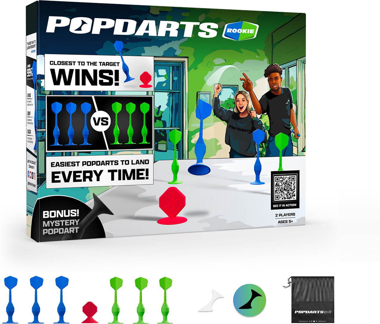 Popdarts Rookie - Blue & Green 1 Popdarts Rookie - Blue & Green 1
