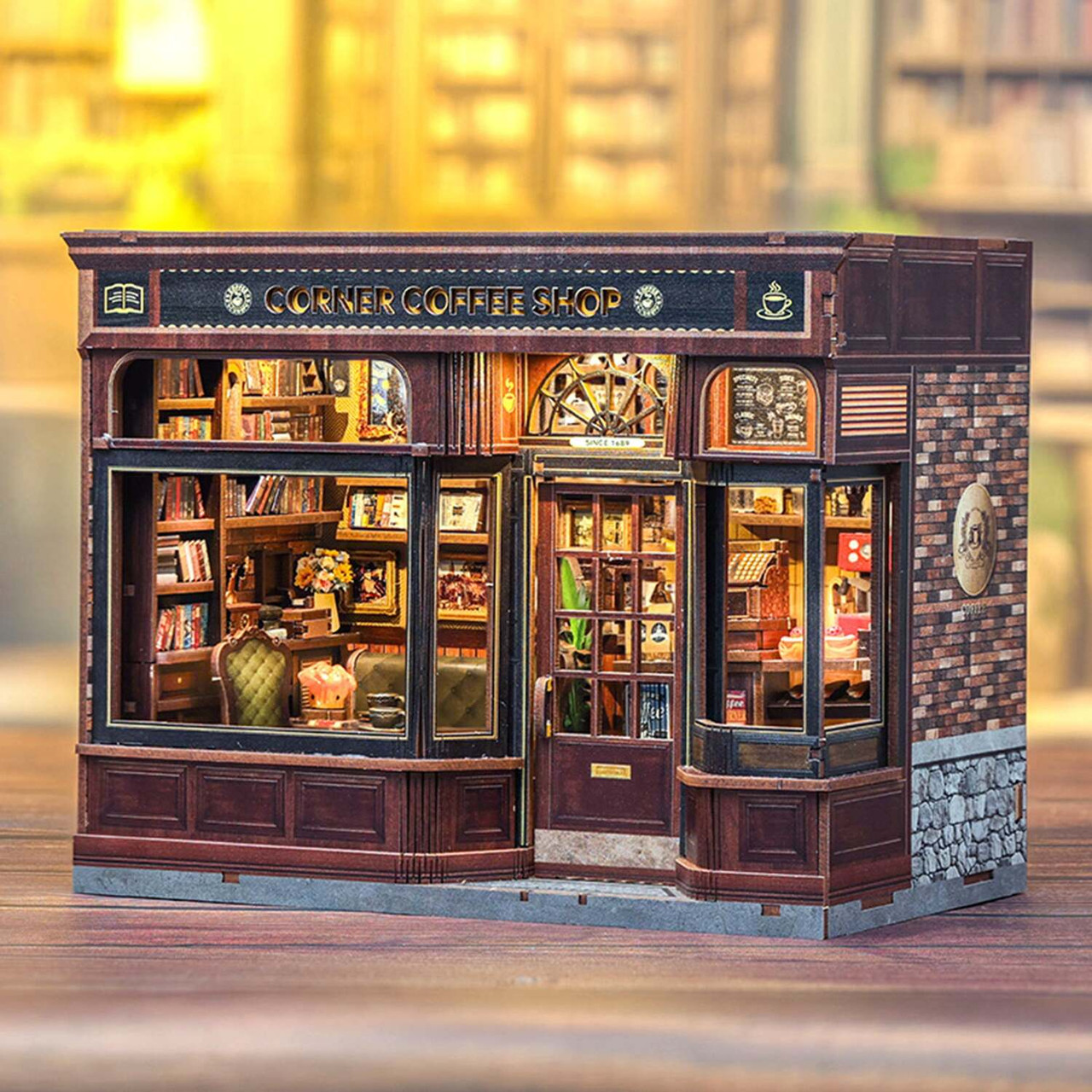 Corner Coffee Shop - DIY Book Nook Kit 2