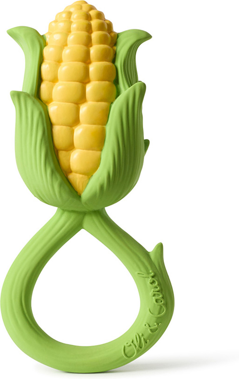 Oli & Carol Corn Rattle Toy & Teether 3