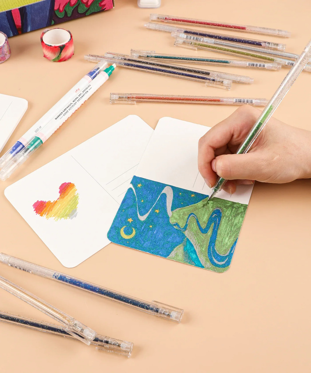 Watercolor Coloring Club Box Floral