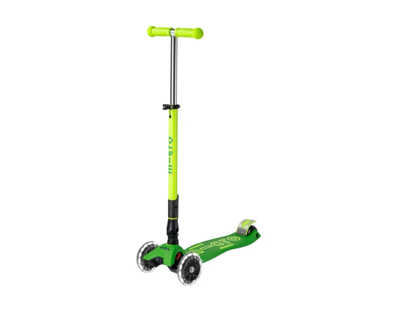 Maxi Deluxe Foldable Neon Led Parrot Green Scooter