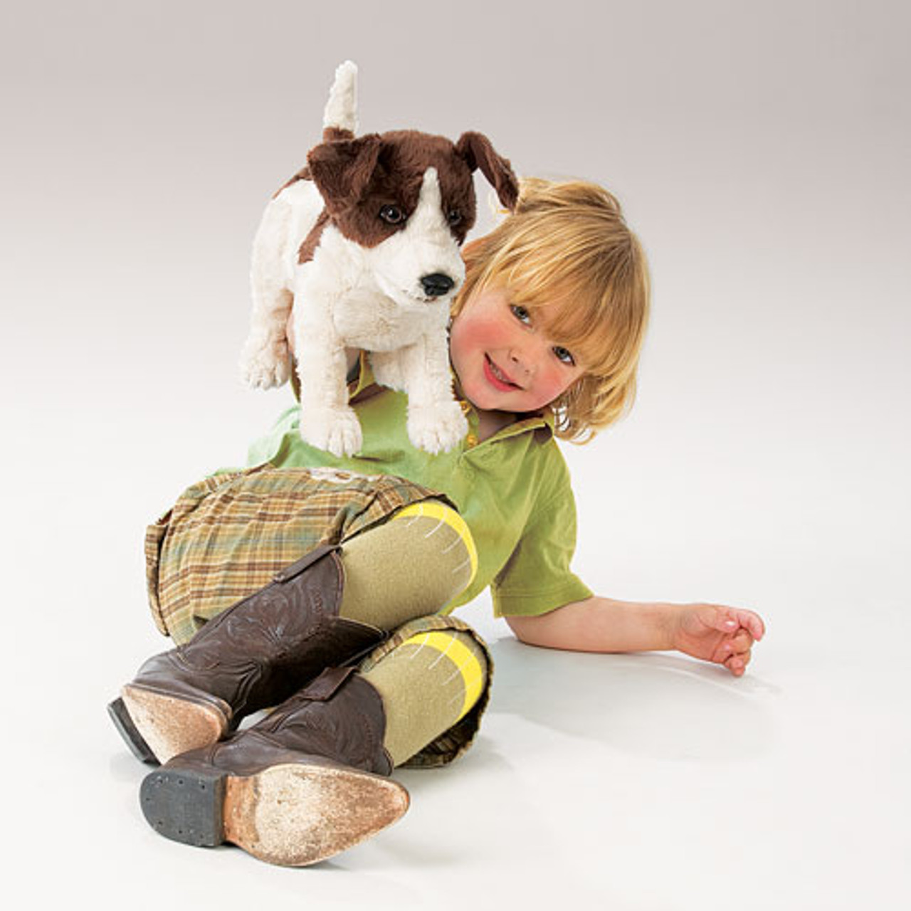 Terrier, Jack Russell (smooth Coat) Hand Puppet 3