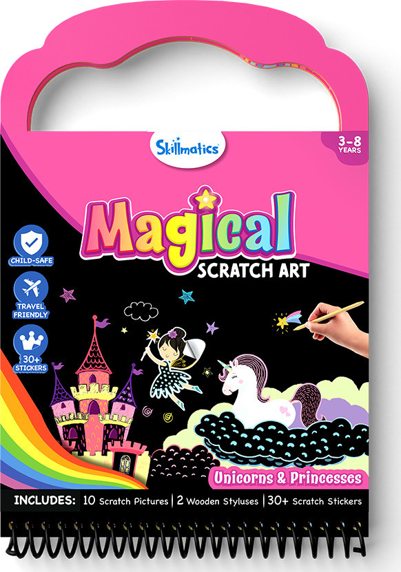 Scratch Art Activity Book -Unicorns & Princesses 1