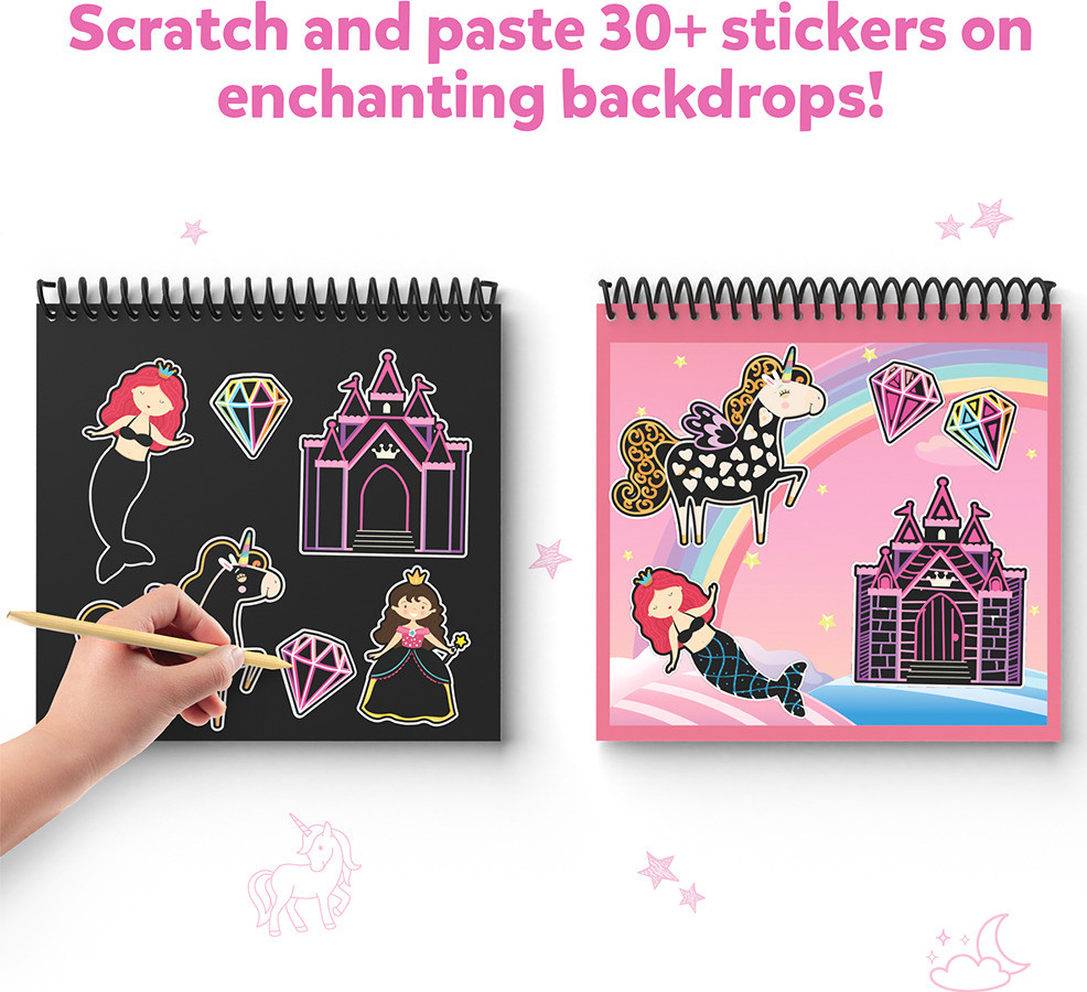 Scratch Art Activity Book -Unicorns & Princesses 4