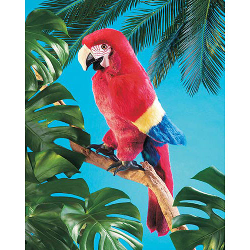 Scarlet  Macaw Hand Puppet