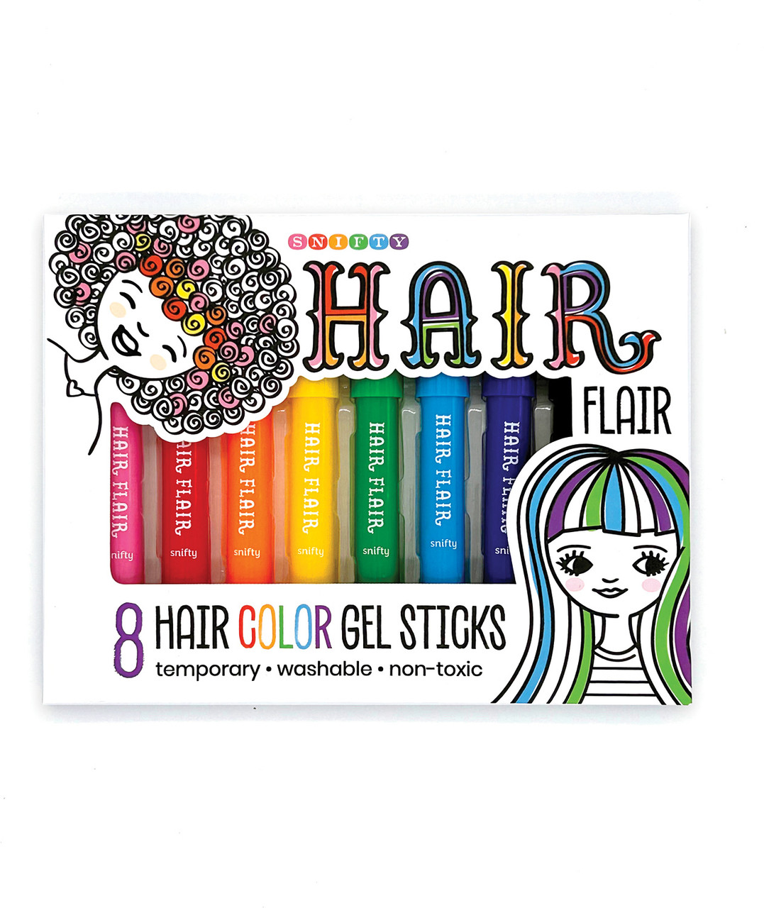 Hair Flair 8 Hair Color Gel Sticks 1