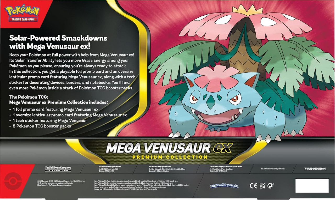 Pkemon Mega Venusaur Ex Premium Collection