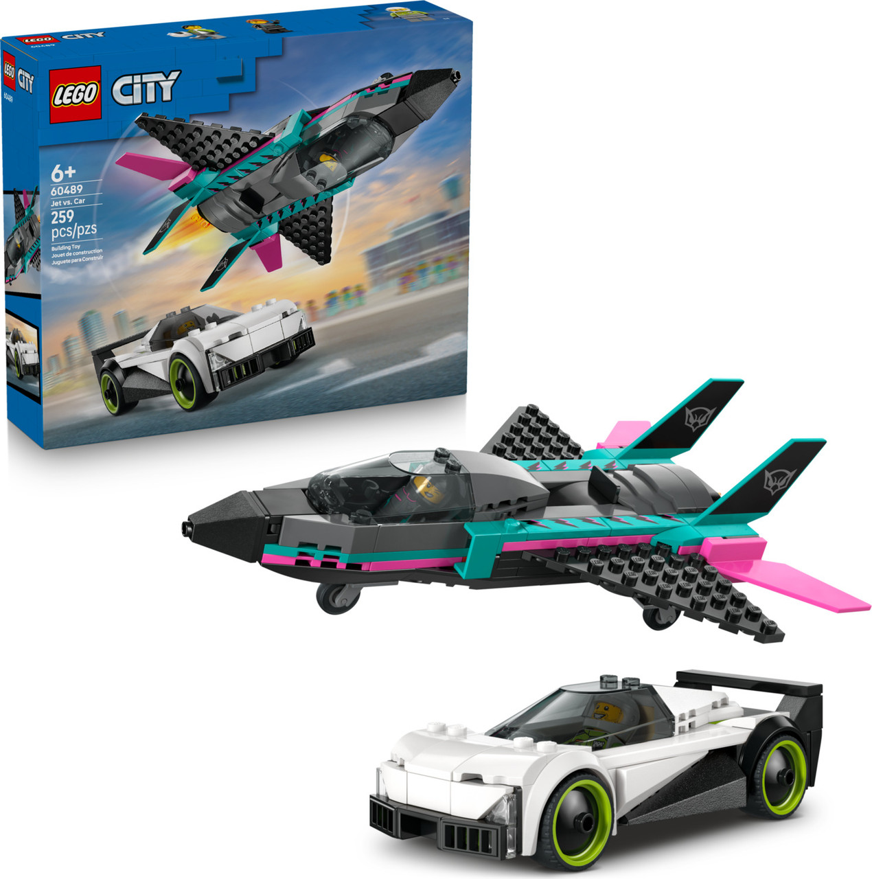 LEGO City Great Vehicles: Jet vs. Car 1