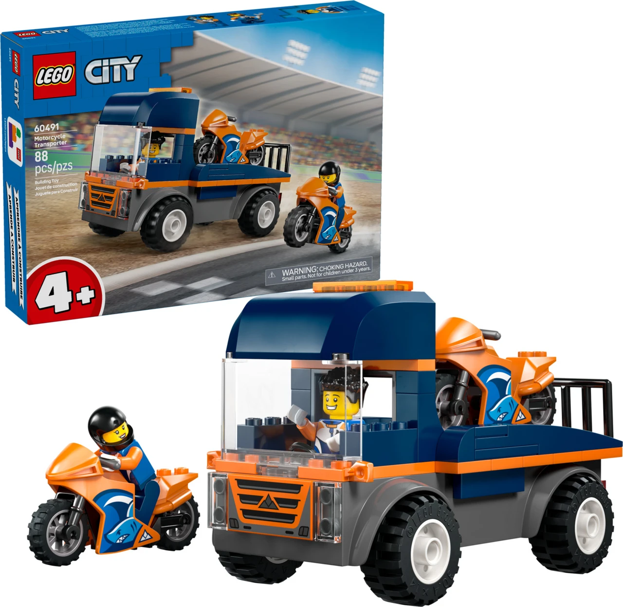 LEGO City Great Vehicles: Motorcycle Transporter 1