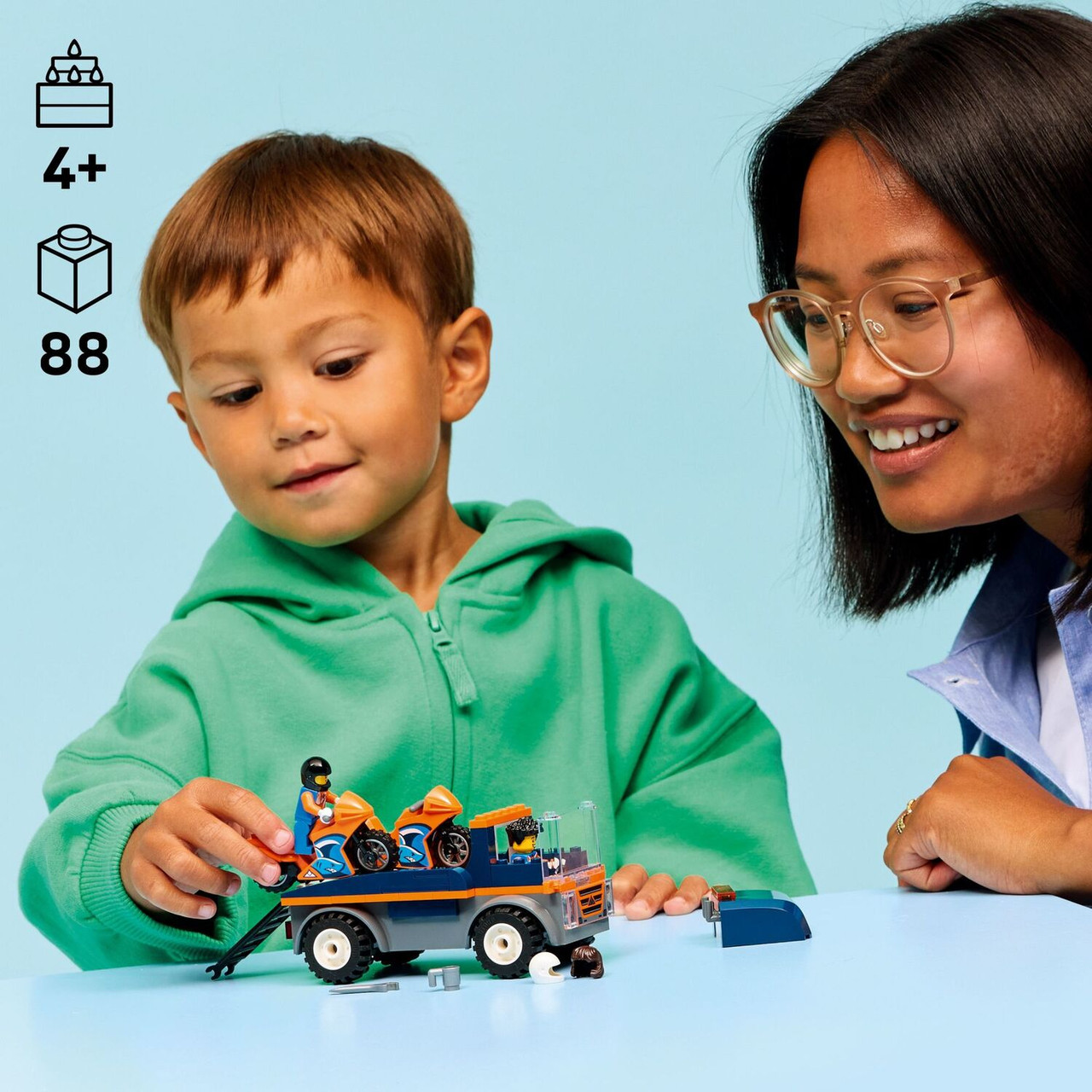 LEGO City Great Vehicles: Motorcycle Transporter 3