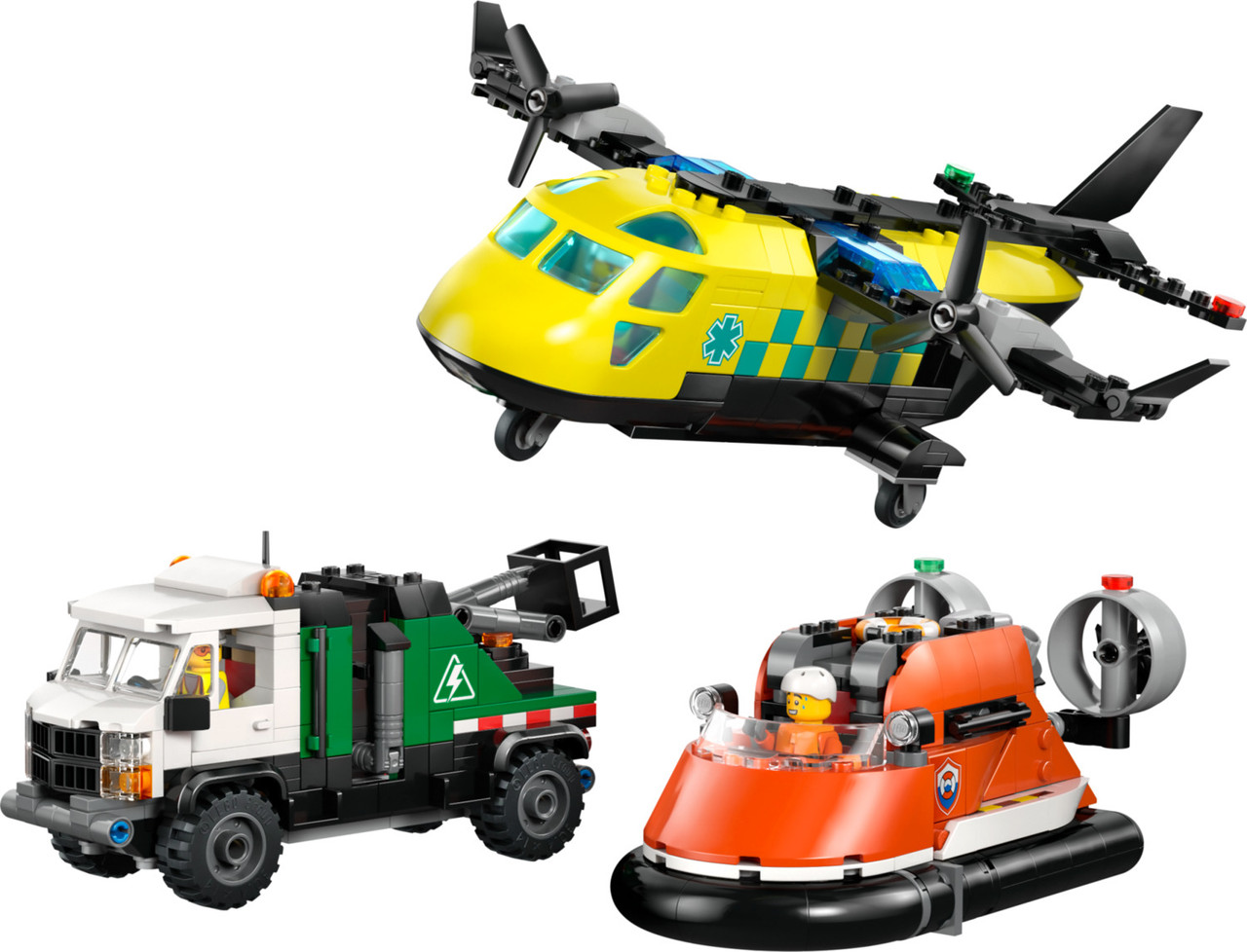 LEGO City Great Vehicles: Airplane, Service Truck & Hovercraft Remix 2