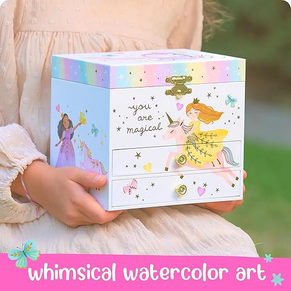 Perfect Princess Musical Jewelry Box 2-Drawer