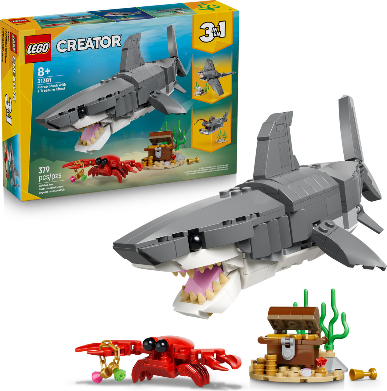 LEGO Creator: Fierce Shark with a Treasure Chest 1