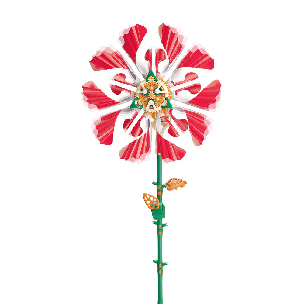 Ruby Ripple Solar Flower