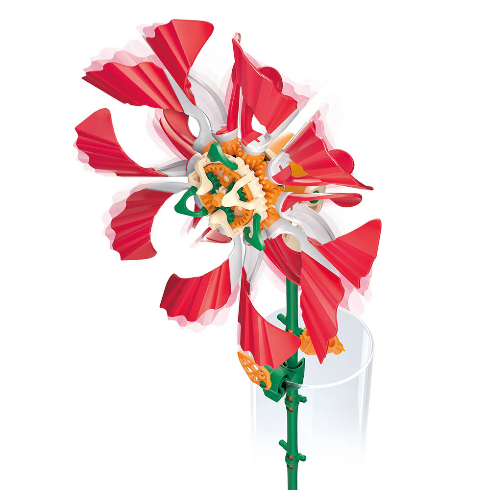 Ruby Ripple Solar Flower