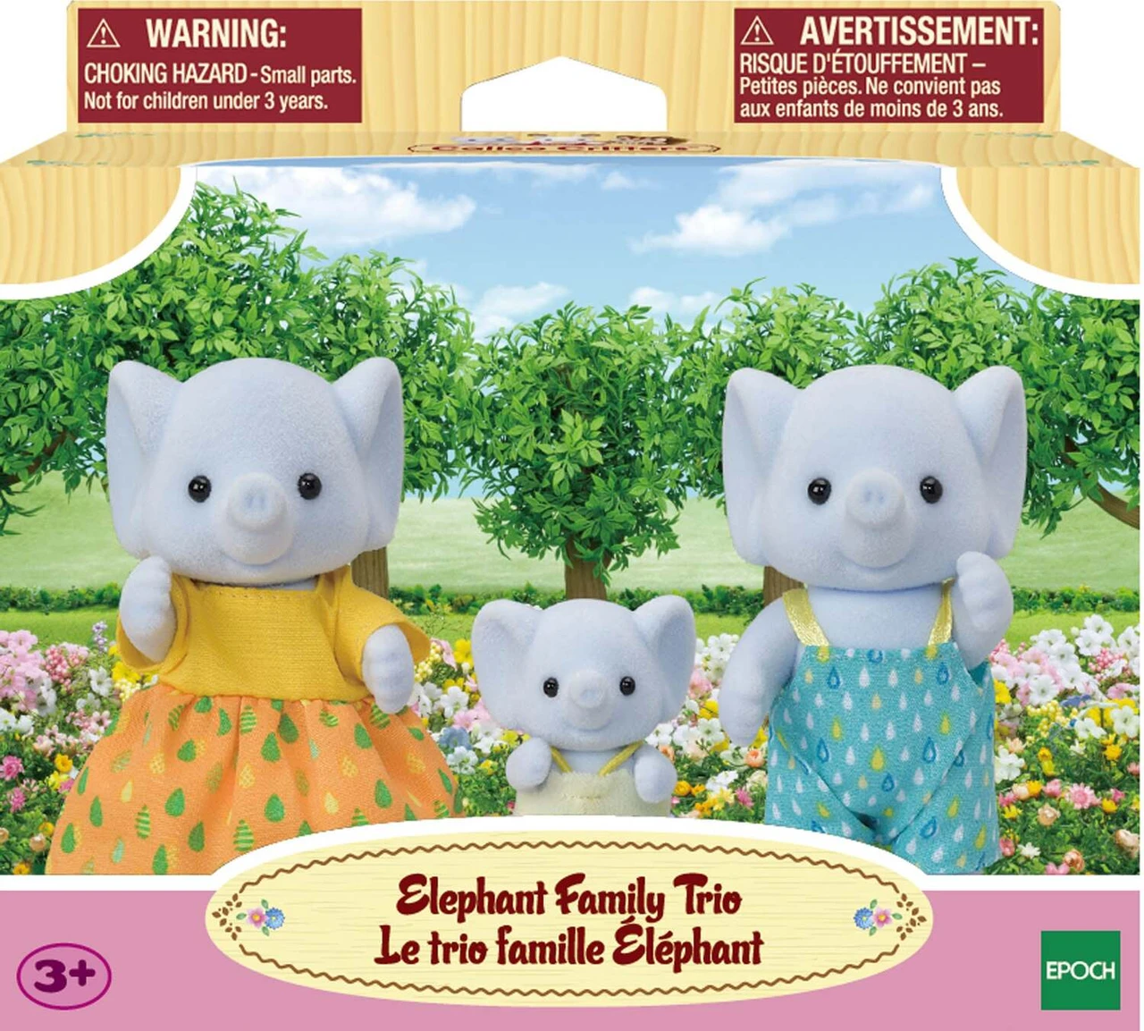 Calico Critters Elephant Family Trio 1
