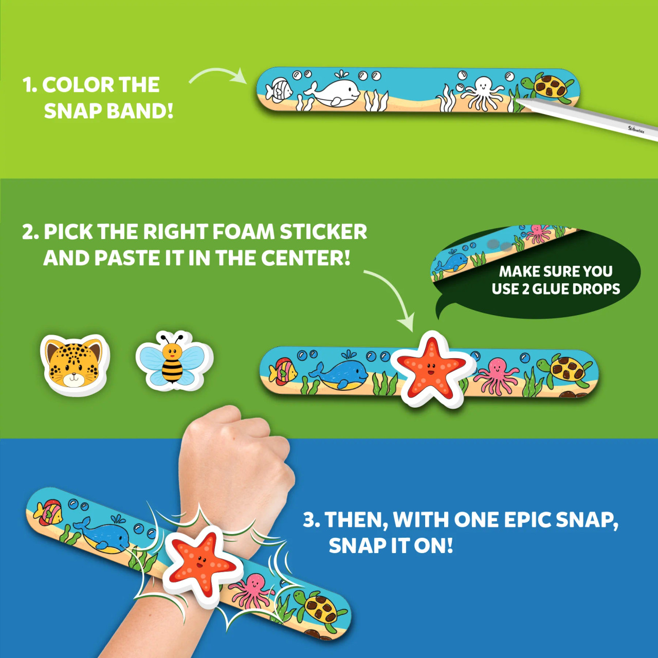 Animal Friends Snap Bandz