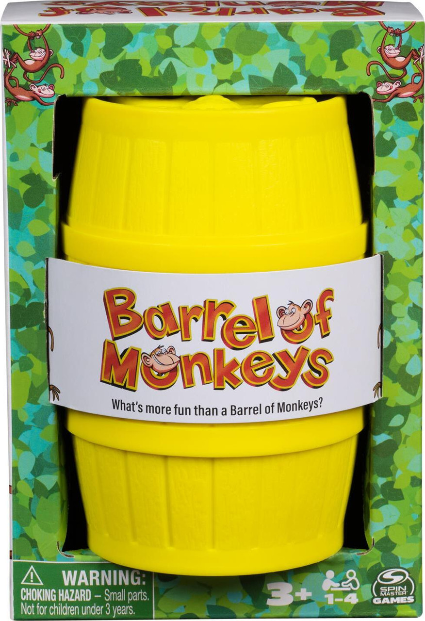 Barrel of Monkeys Retro Yellow Container 1