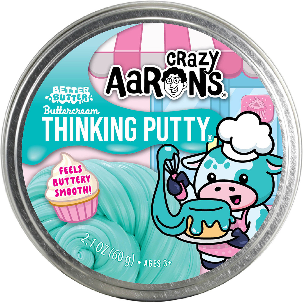 Crazy Aaron's Better Butter Buttercream Scented Thinking Putty 4