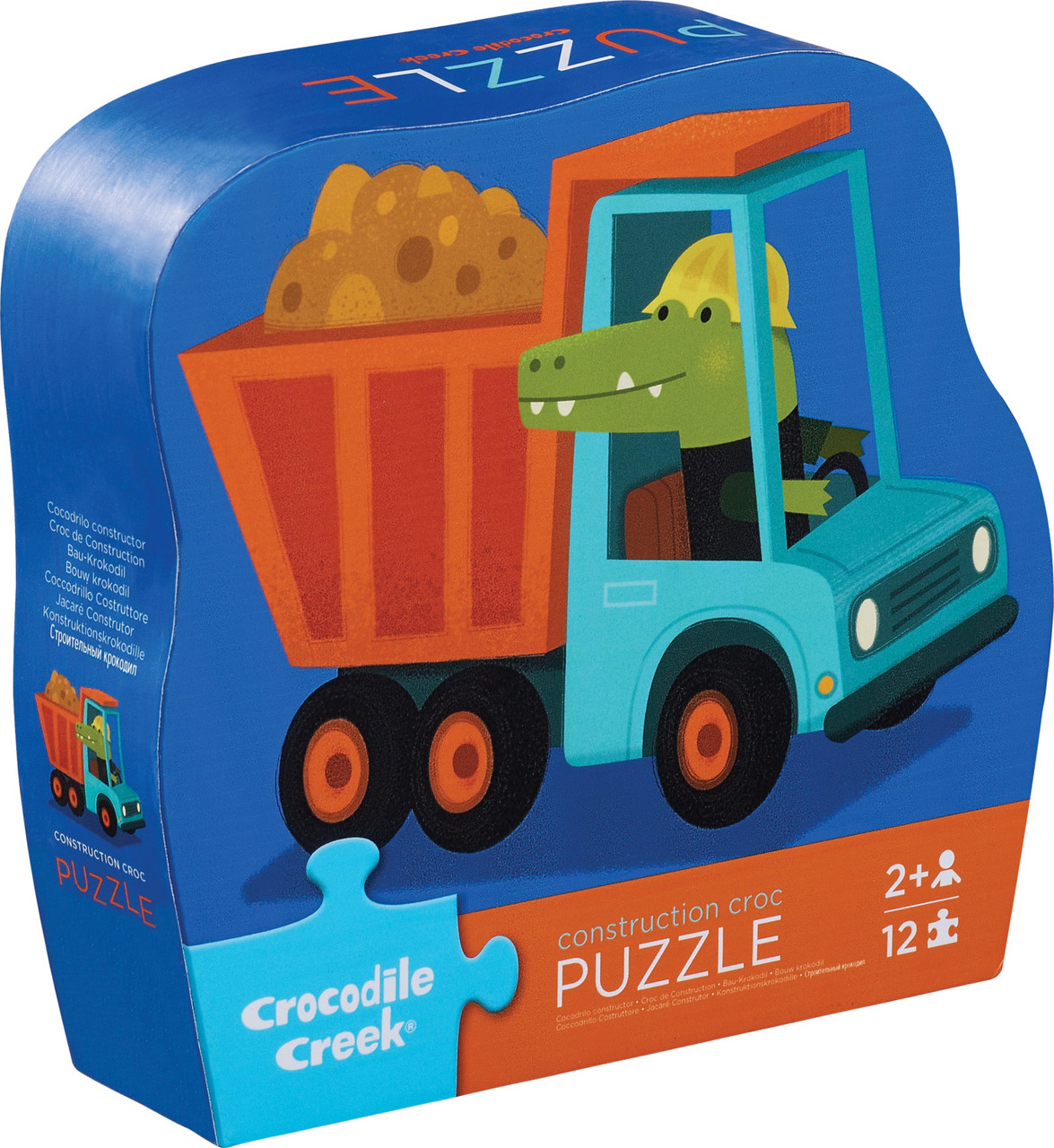 12-Pc Mini Puzzle - Construction Croc 1