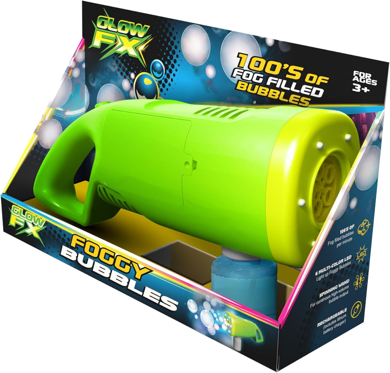 Foggy Bubbles Yellow And Green