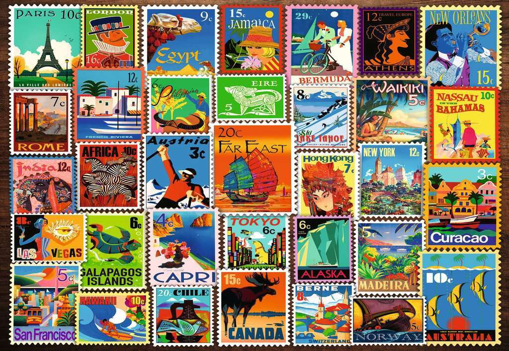 Travel Stamps Puzzle (200 pc) 2