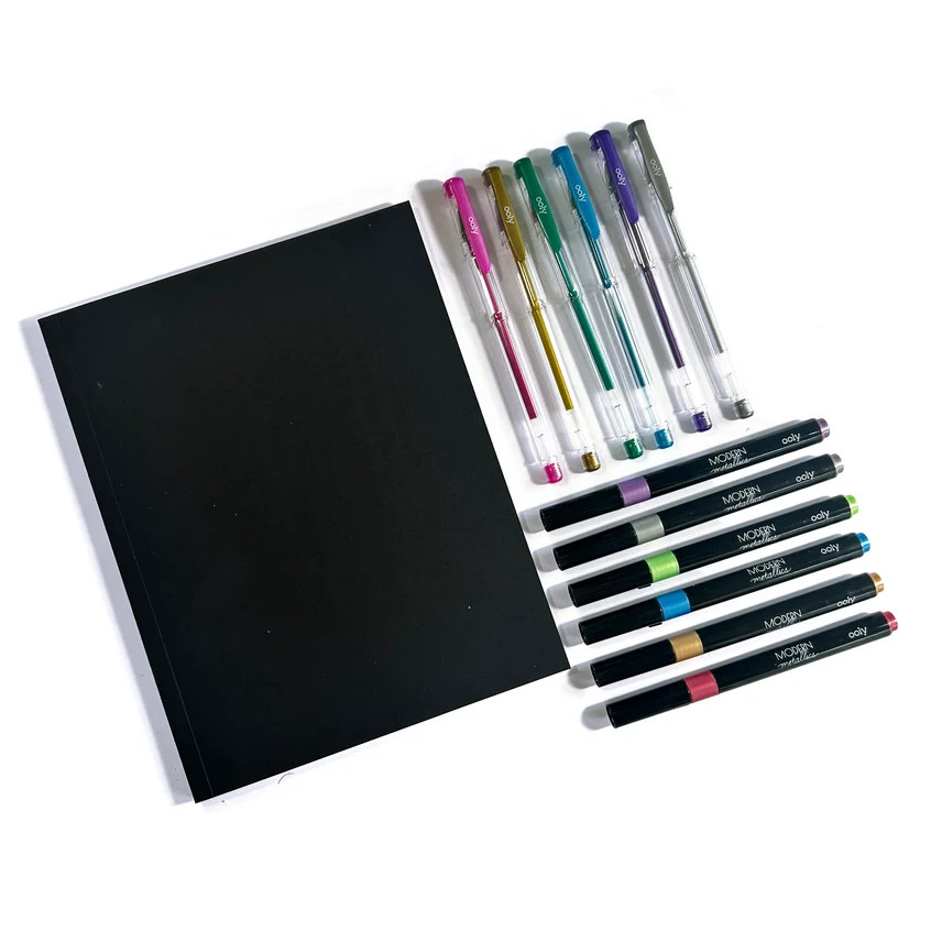 Modern Metllics Diy Sketchbook Kit