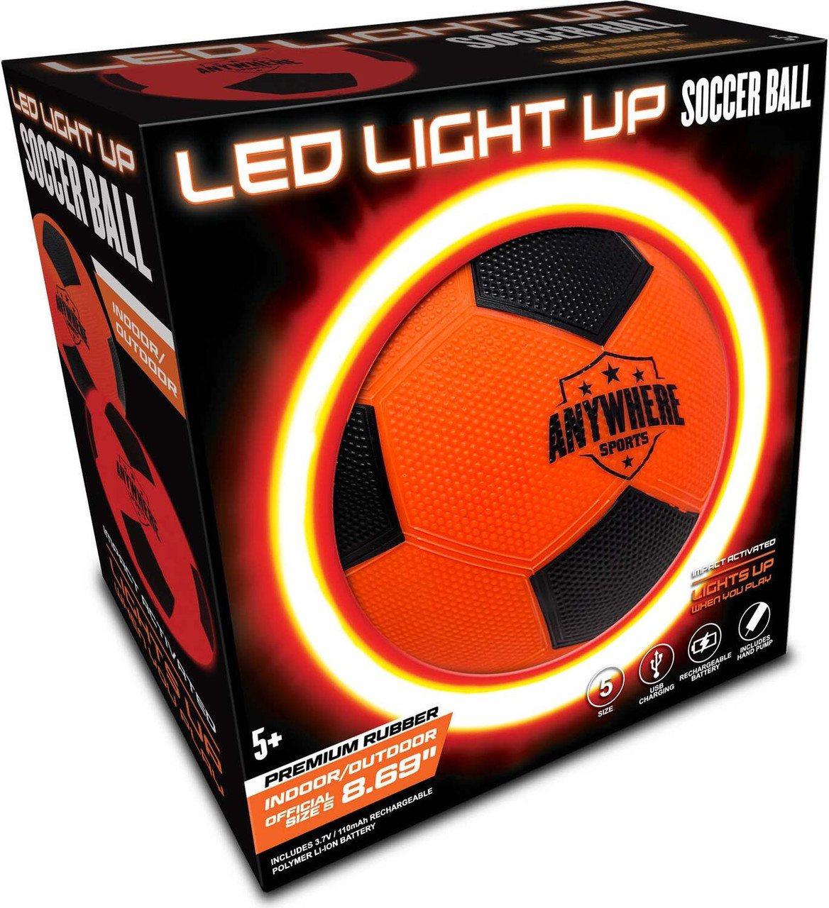 LED Light Up Soccer Ball, Size 5 3