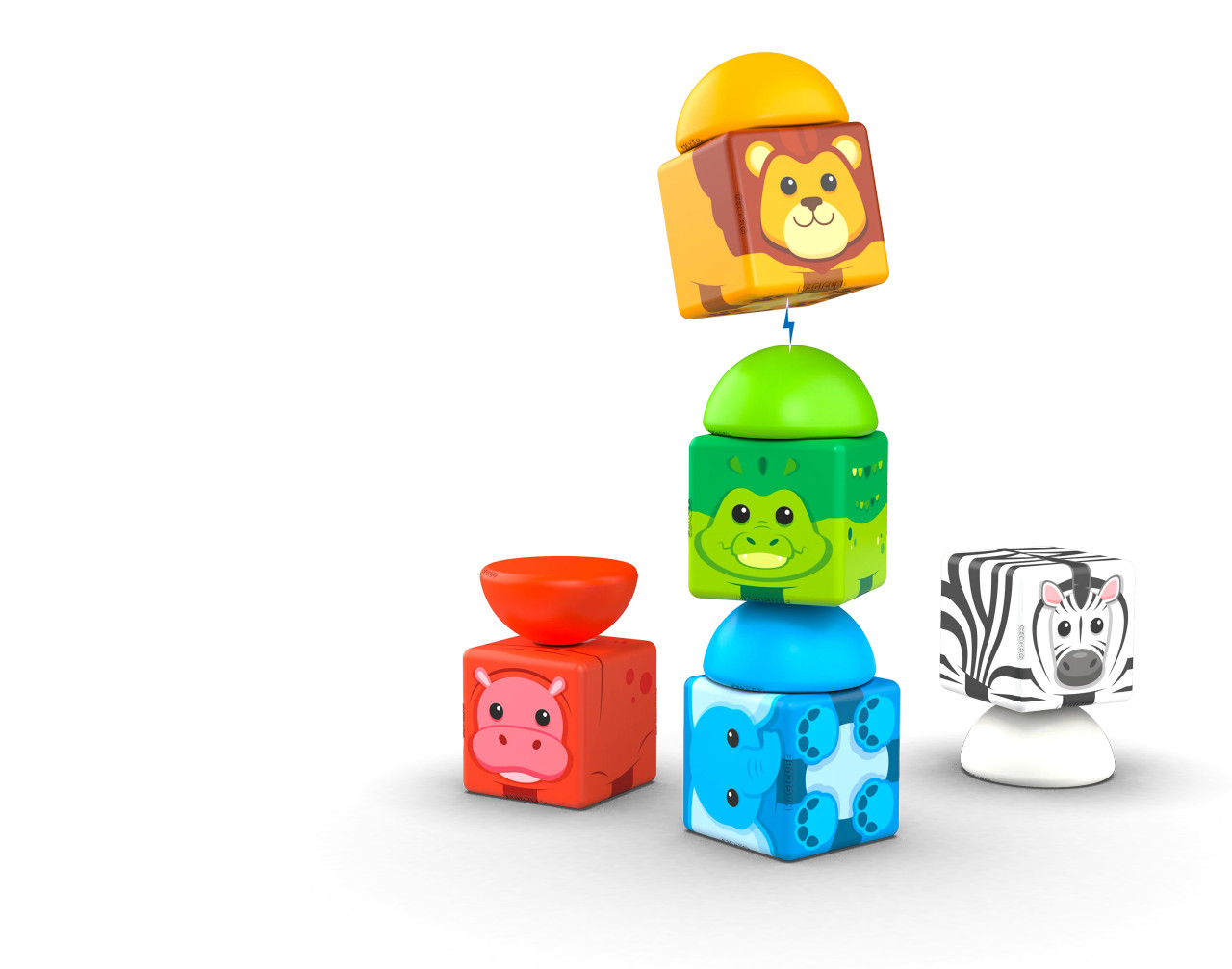 Magicube Magic Stacking Safari Animals 10 Pcs Set