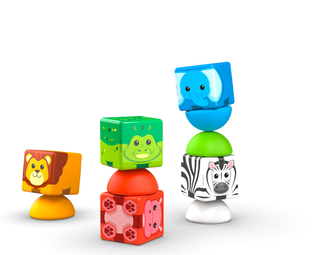 Magicube Magic Stacking Safari Animals 10 Pcs Set